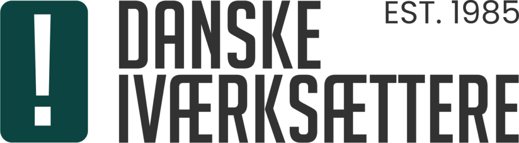 Danske Iværksættere est 1985 logo sort